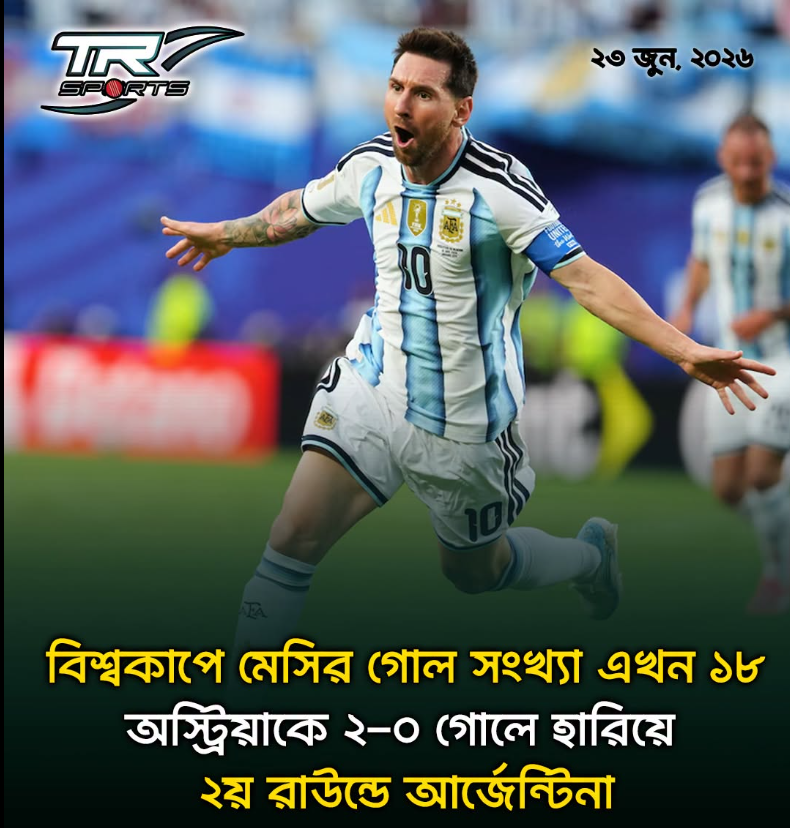 লিওনেল মেসির অসাধারণ ও জাদুকরী গোল